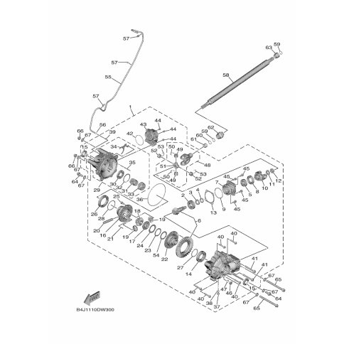 FRONT AXLE GEAR CA