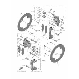 BREMSSATTEL KOMPL., HINTEN
