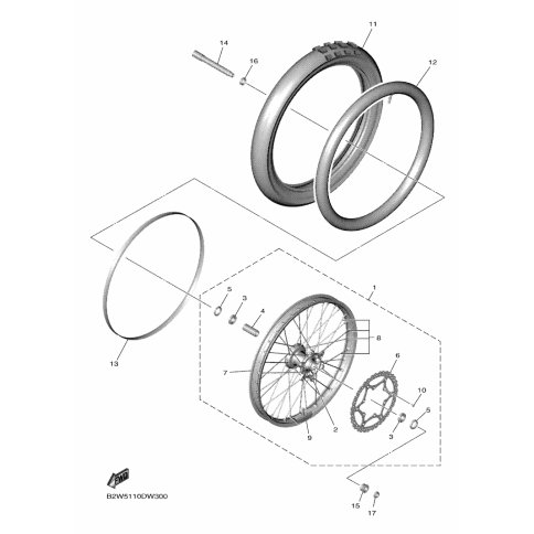 RADFELGE KOMPL. , VORNE