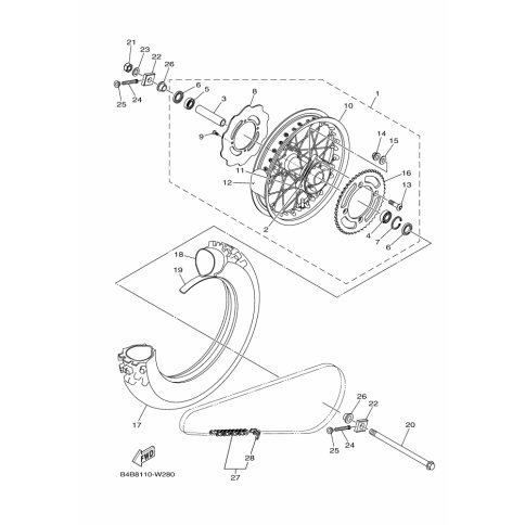REAR WHEEL SUB-ASS