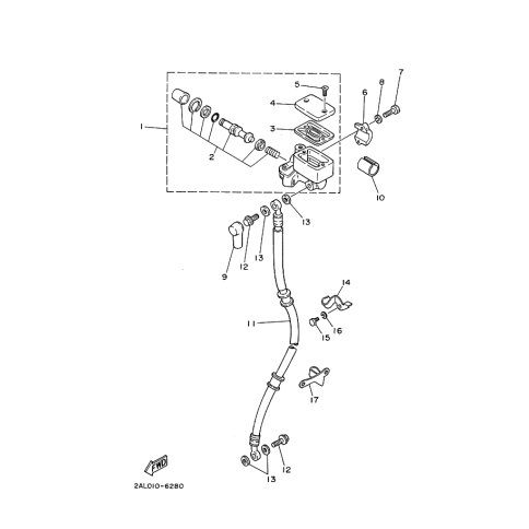 HALTER, BREMSSCHLAUCH 1