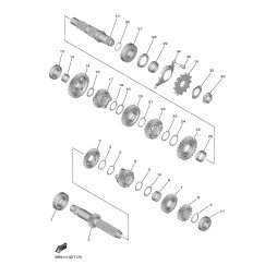 GEAR, 4TH WHEEL(21T)