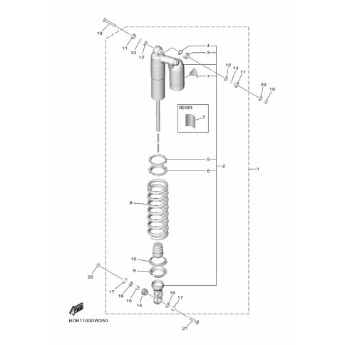 SHOCK ABSORBER ASSY, REAR