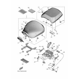 COVER, TANDEM SEAT