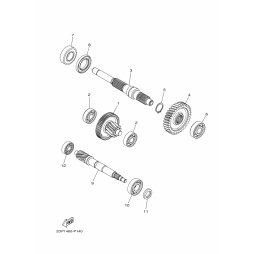 MAIN AXLE COMP. (13T/56T)