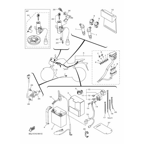 MAIN SWITCH STEERING LOCK