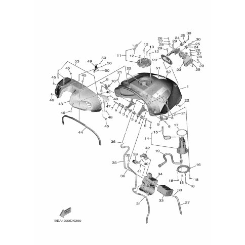 BRACKET, FUEL TANK 1