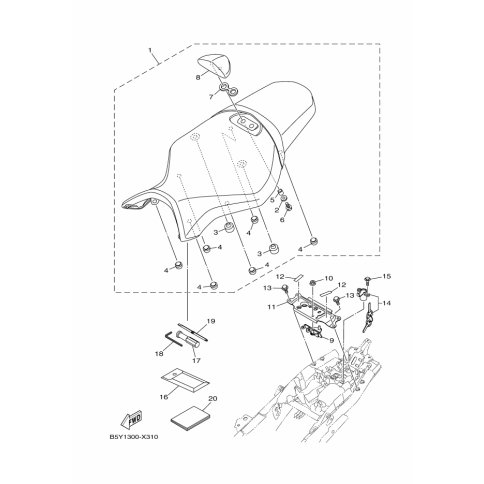 DOUBLE SEAT ASSY