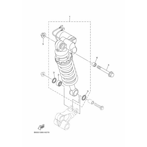 SHOCK ABSORBER ASSY, REAR