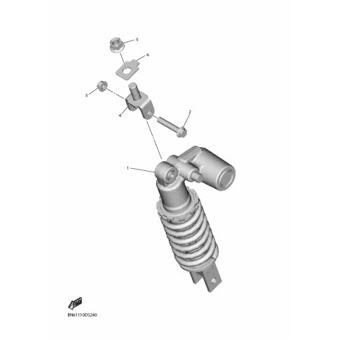 SHOCK ABSORBER ASSY, REAR