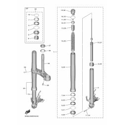 FRONT FORK ASSY (R.H)