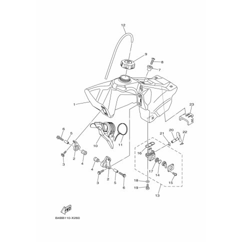 MOLE, FUEL TANK 1