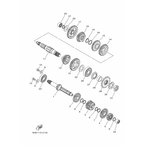 GEAR, 3RD WHEEL (26T)