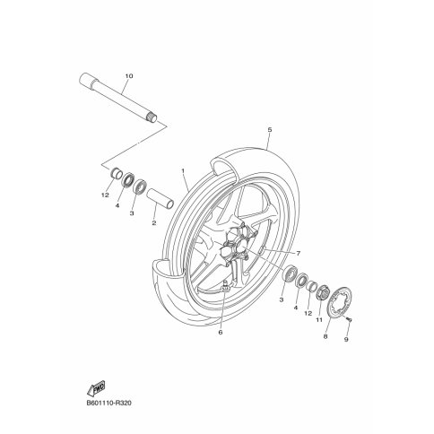 CAST WHEEL, FRONT