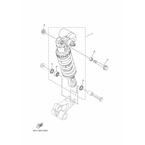SHOCK ABSORBER ASSY, REAR