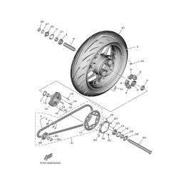 CAST WHEEL, REAR