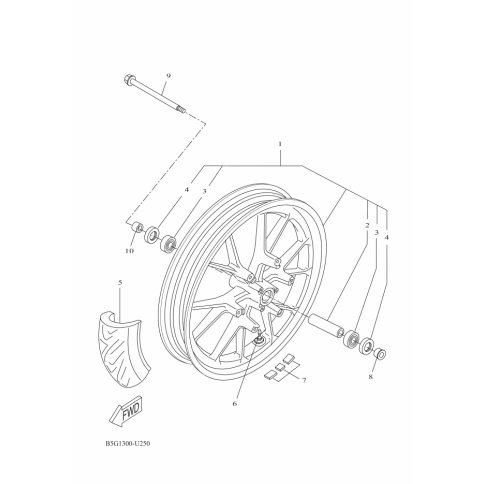 CAST WHEEL, FRONT