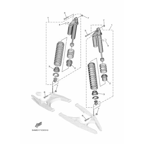 RR. SHOCK ABSORBER ASSY. ,1