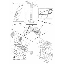 Ketten-Kit YZ450F 2022-2024