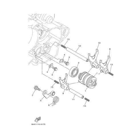 BAR, SHIFT FORK GUIDE 1