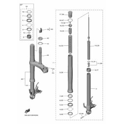 FRONT FORK ASSY (R.H)