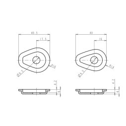 Indy Spacer "ISY2 " 41x31mm