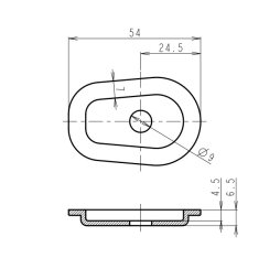 Indy Spacer "ISY1" 54 x36 mm