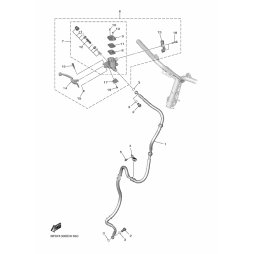 HALTER, BREMSSCHLAUCH