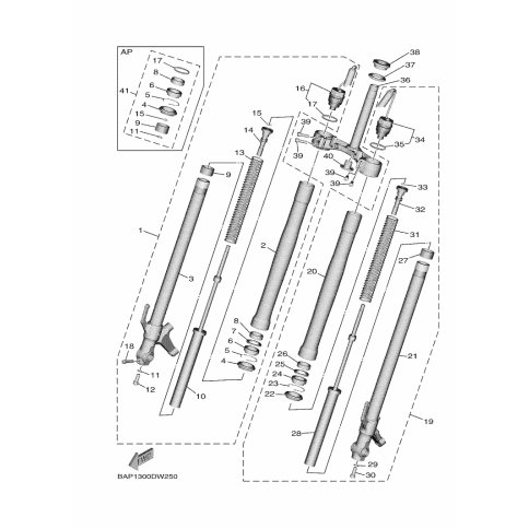 GABEL DICHTUNGS KIT