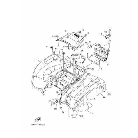 REAR FENDER ASSY