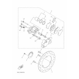 BREMSSATTEL KOMPL., HINTEN