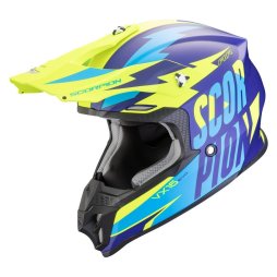 Scorpion VX-16 EVO AIR "SLANTER" Mattblau-Neon...