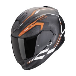 Scorpion EXO-491 Kripta Mattschwarz-Orange-Weiss