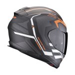 Scorpion EXO-491 Kripta Mattschwarz-Orange-Weiss