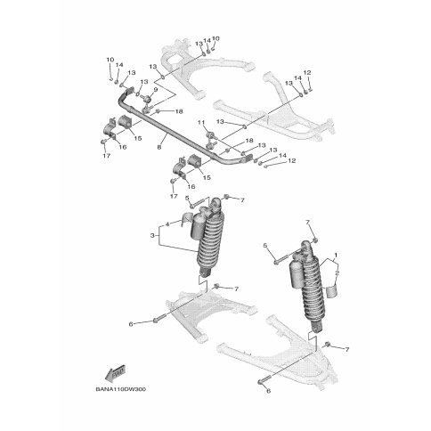 RR. SHOCK ABSORBER ASSY. ,1