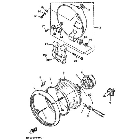 DAMPFER, SCHEINWERFER