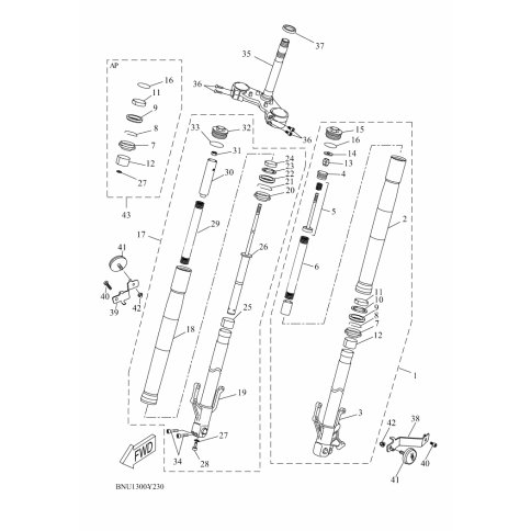 FORK SEALS KIT