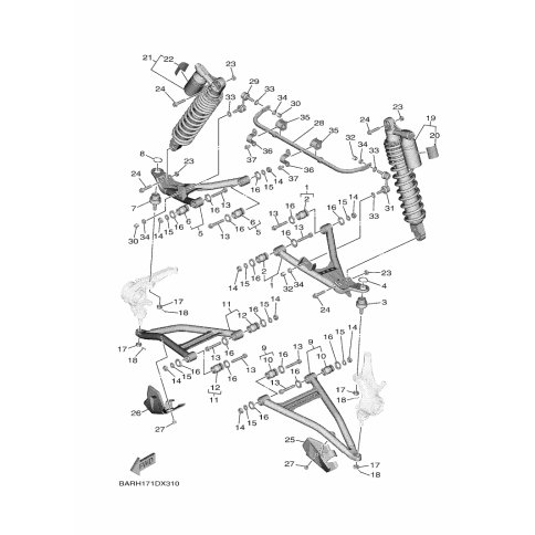 FR. SHOCK ABSORBER ASSY. ,1