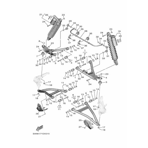 FR. SHOCK ABSORBER ASSY. ,1