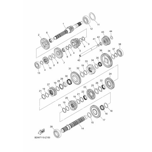 ZAHNRAD, 2. RITZEL (18T)