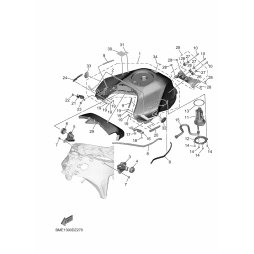 KONSOLE, KRAFTSTOFFTANK 1