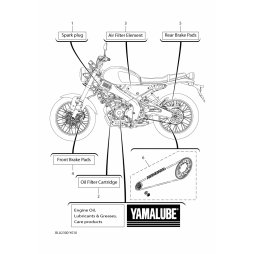 Ketten-Kit XSR 125 Legacy (RE44) 2022-2024