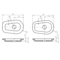 Indy Spacer "ISK1" 35x52 mm