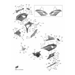 R7 (RM391) Seitenverkleidung rechts (Yamaha Black)