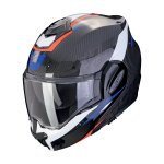 Scorpion EXO-TECH EVO CARBON - ROVER Schwarz-Rot-Blau