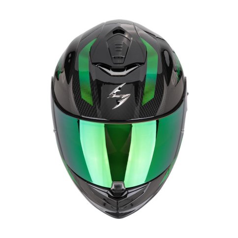 Scorpion EXO-1400 EVO II CARBON AIR "PLATTED" Schwarz-Grün