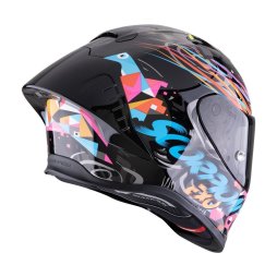 Scorpion EXO-R1 EVO II AIR "SAVAGE" Schwarz-Blau-Rosa