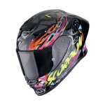 Scorpion EXO-R1 EVO II AIR "SAVAGE" Schwarz-Blau-Rosa