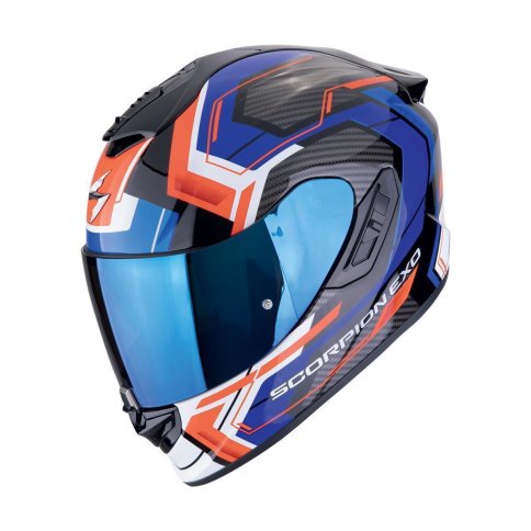 Scorpion EXO-1400 EVO II AIR "LINART" Schwarz-Blau-Rot