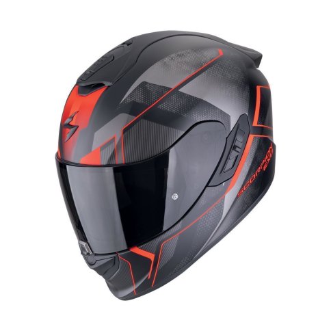 Scorpion EXO-1400 EVO II AIR "INTENSIO" Mattschwarz-Rot